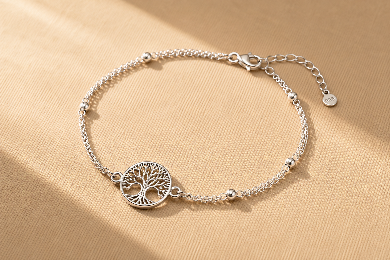 Tree of life bracelet — fine 925 chain